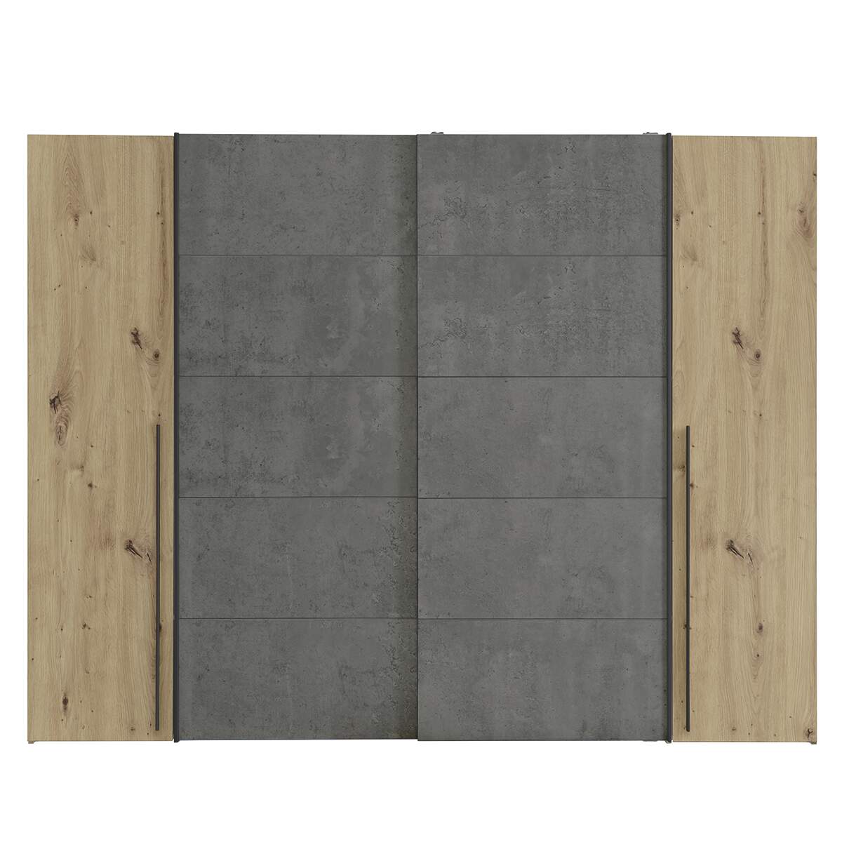 Kleiderschrank 4-trg. Naters Artisan Eiche,Betonoptik