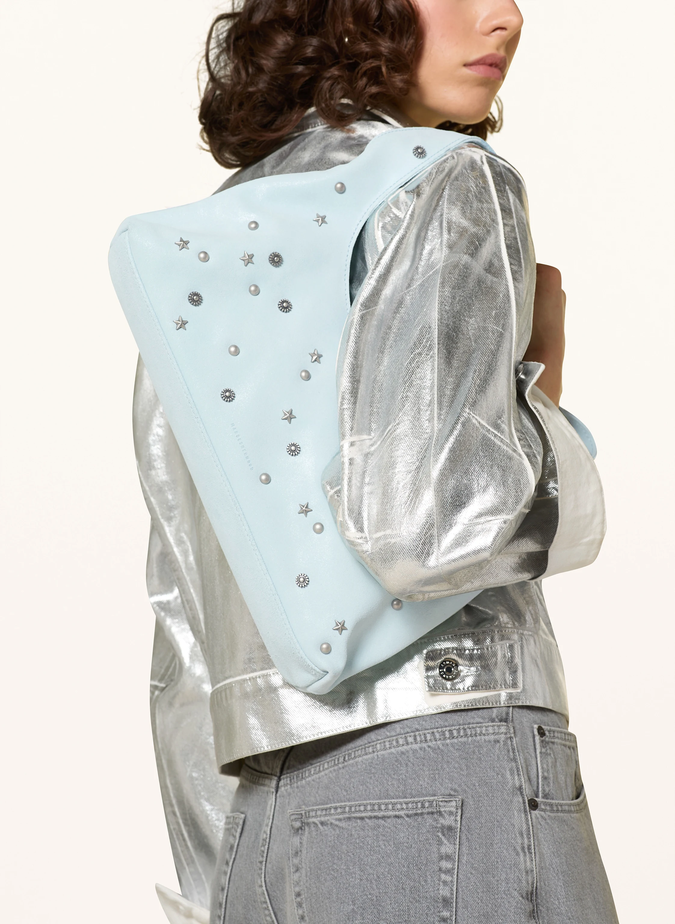 MARGE SHERWOOD Hobo-Bag HALTER mit Nieten