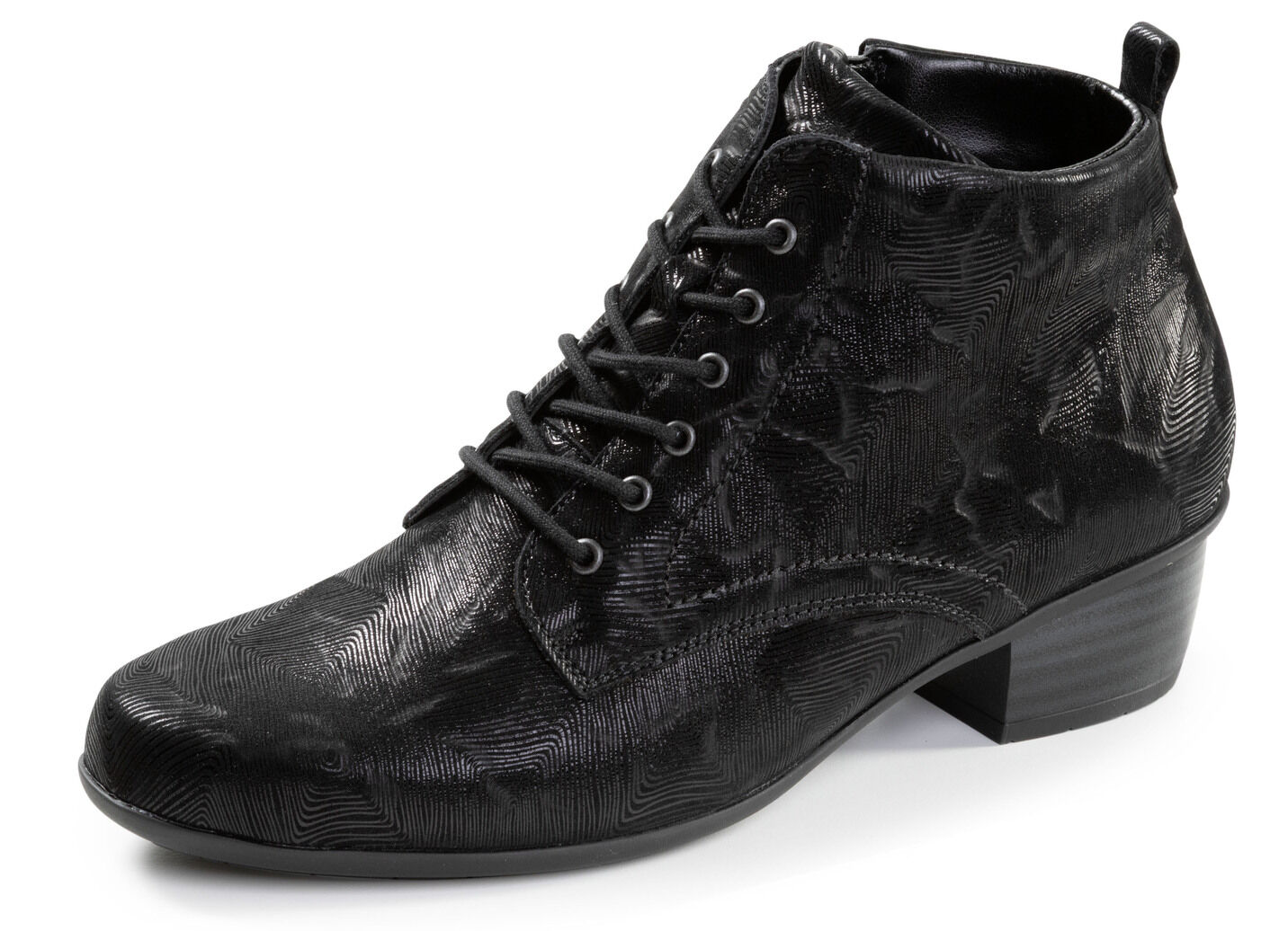 Waldläufer, bequeme Damen-Stiefeletten, Winterschuhe, Weite H, mit herausnehmbarem Fußbett