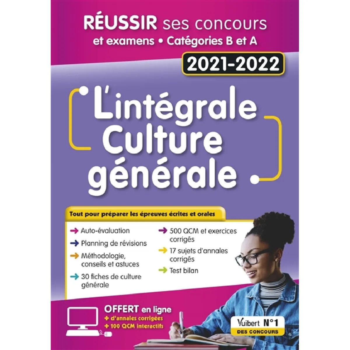 L'intégrale culture générale : réussir ses concours et examens, catégories B et A : 2021-2022 · Occasion