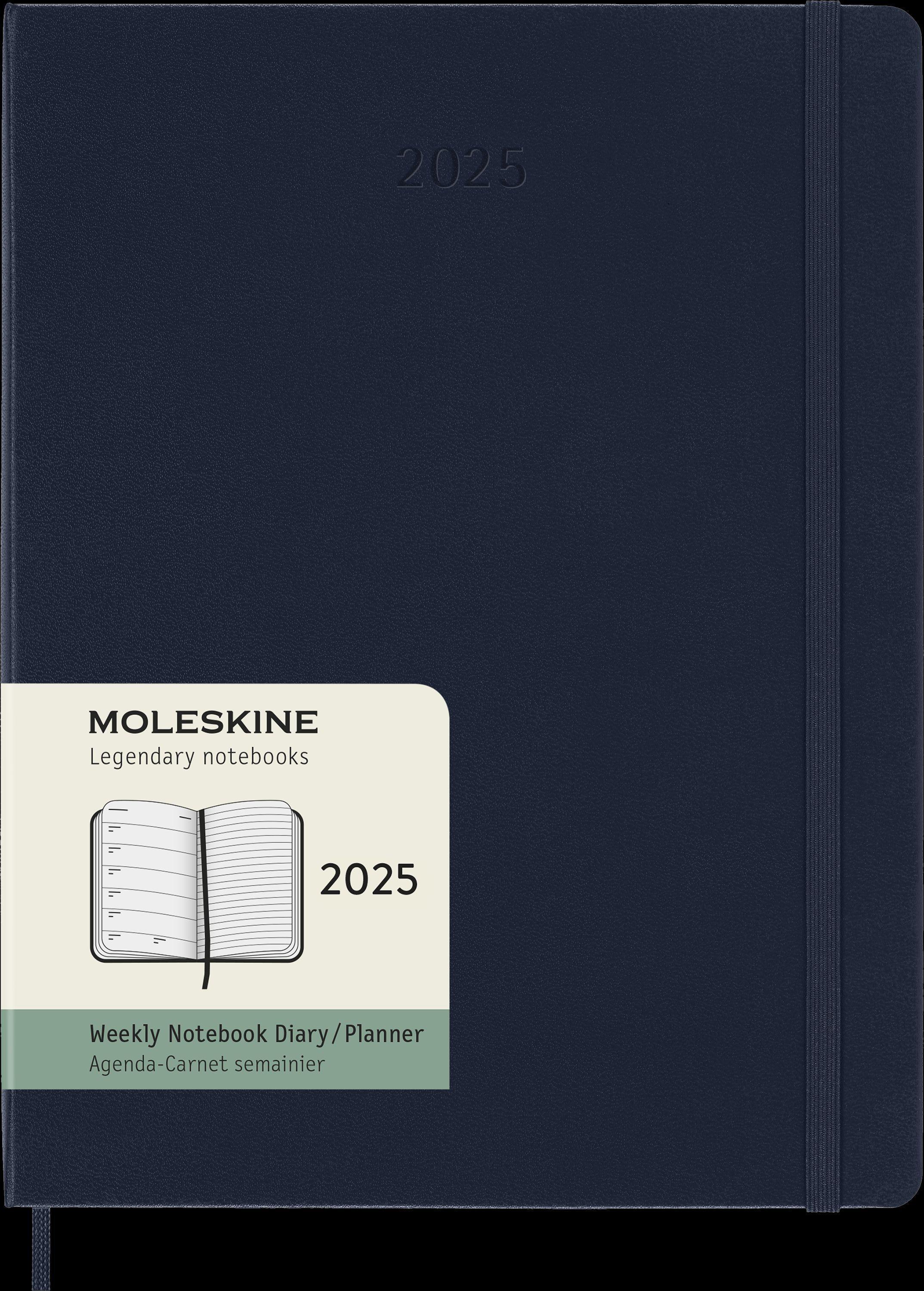 Moleskine 12 Monate Wochen Notizkalender 2025, XL