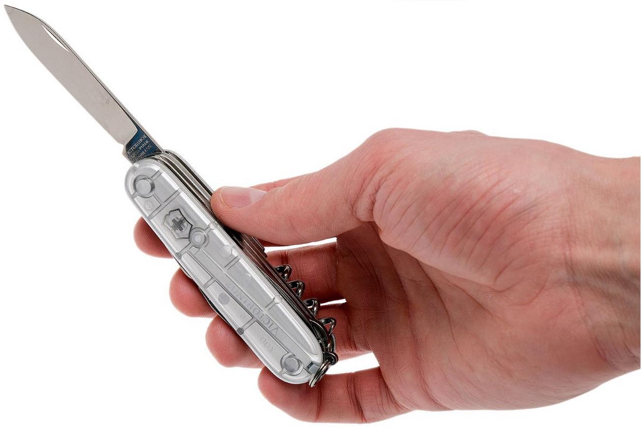 Victorinox Huntsman transparant zilver 1.3713.T7 Zwitsers zakmes