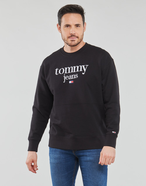 Tommy Jeans - TJM REG MODERN CORP LOGO CREW - Noir