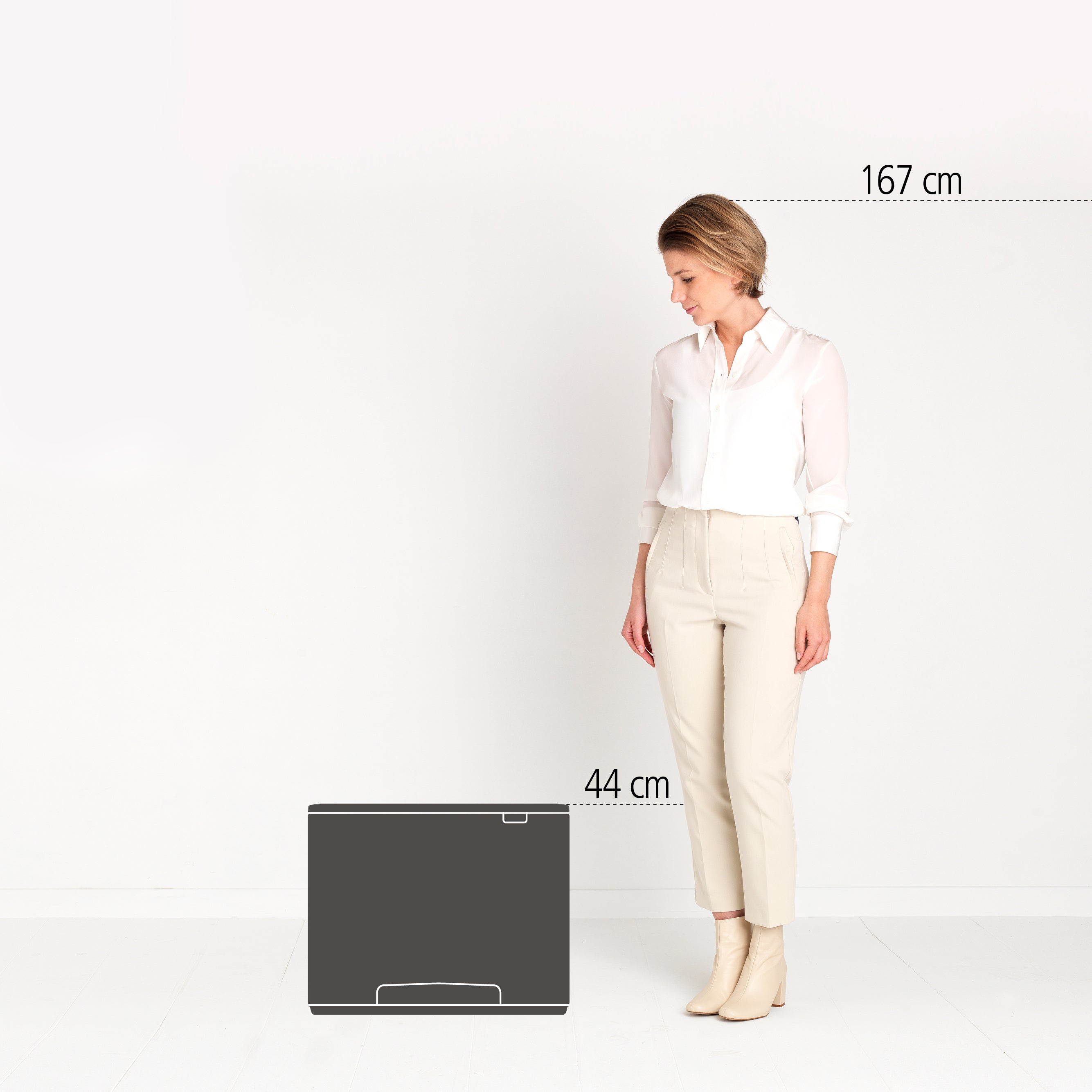 Brabantia Bo Pedaalemmer 3 x 11 L  - Wit