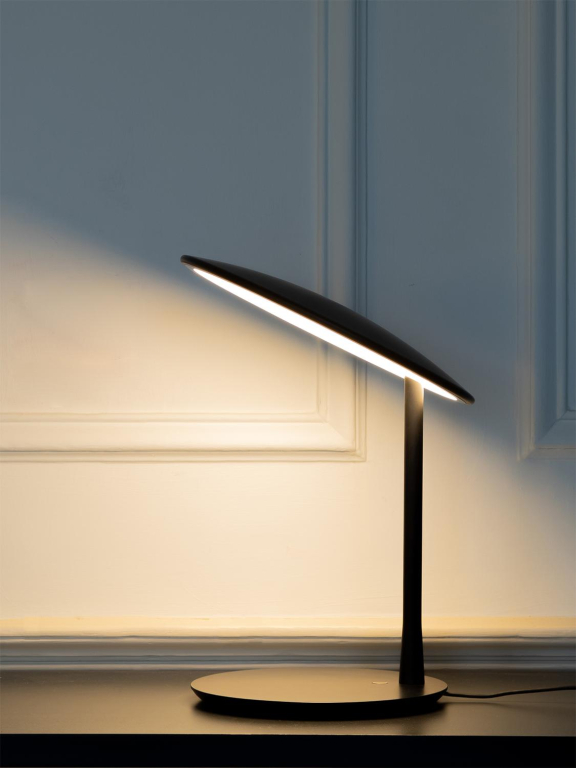 Nine Disc tafellamp LED messing