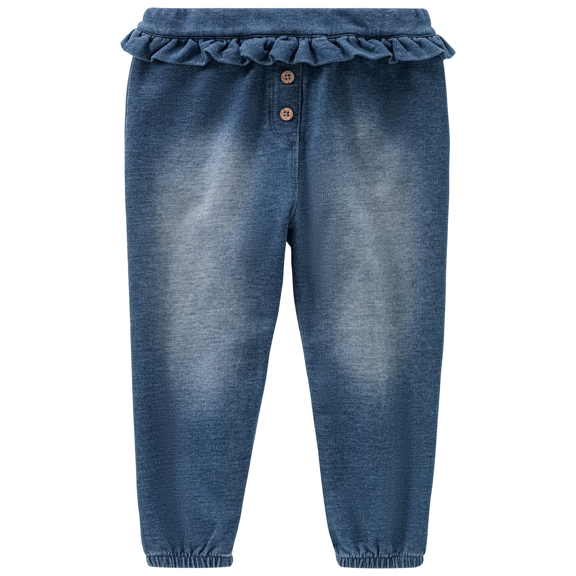 Topomini Baby Jogpants mit Rüsche am Bund blau