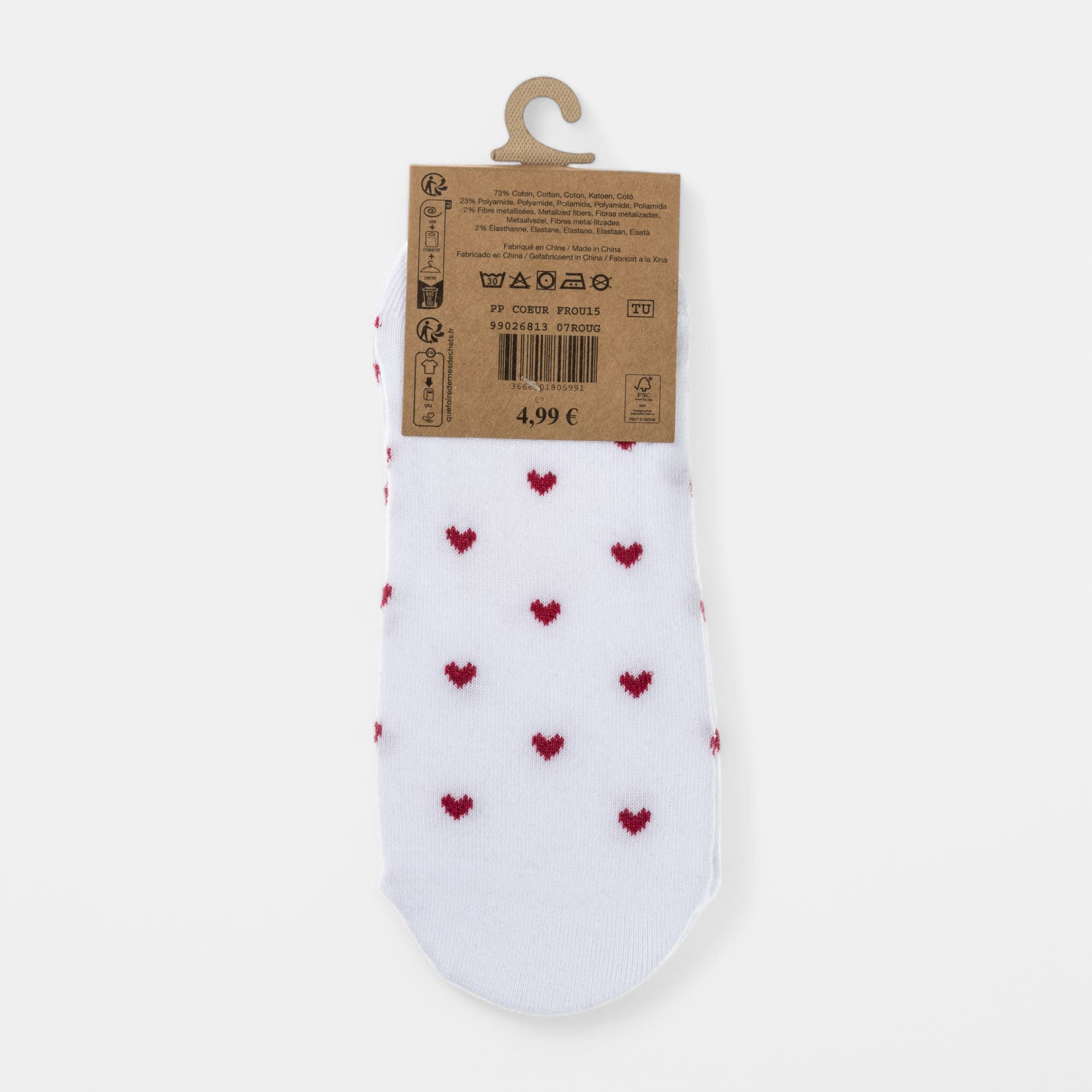 Chaussettes Femme rouge