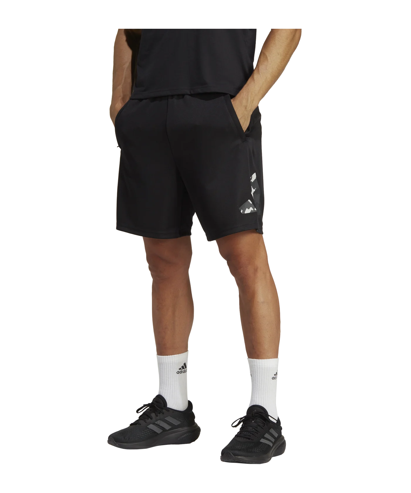adidas Seasonal Trainingsshort Schwarz Weiss