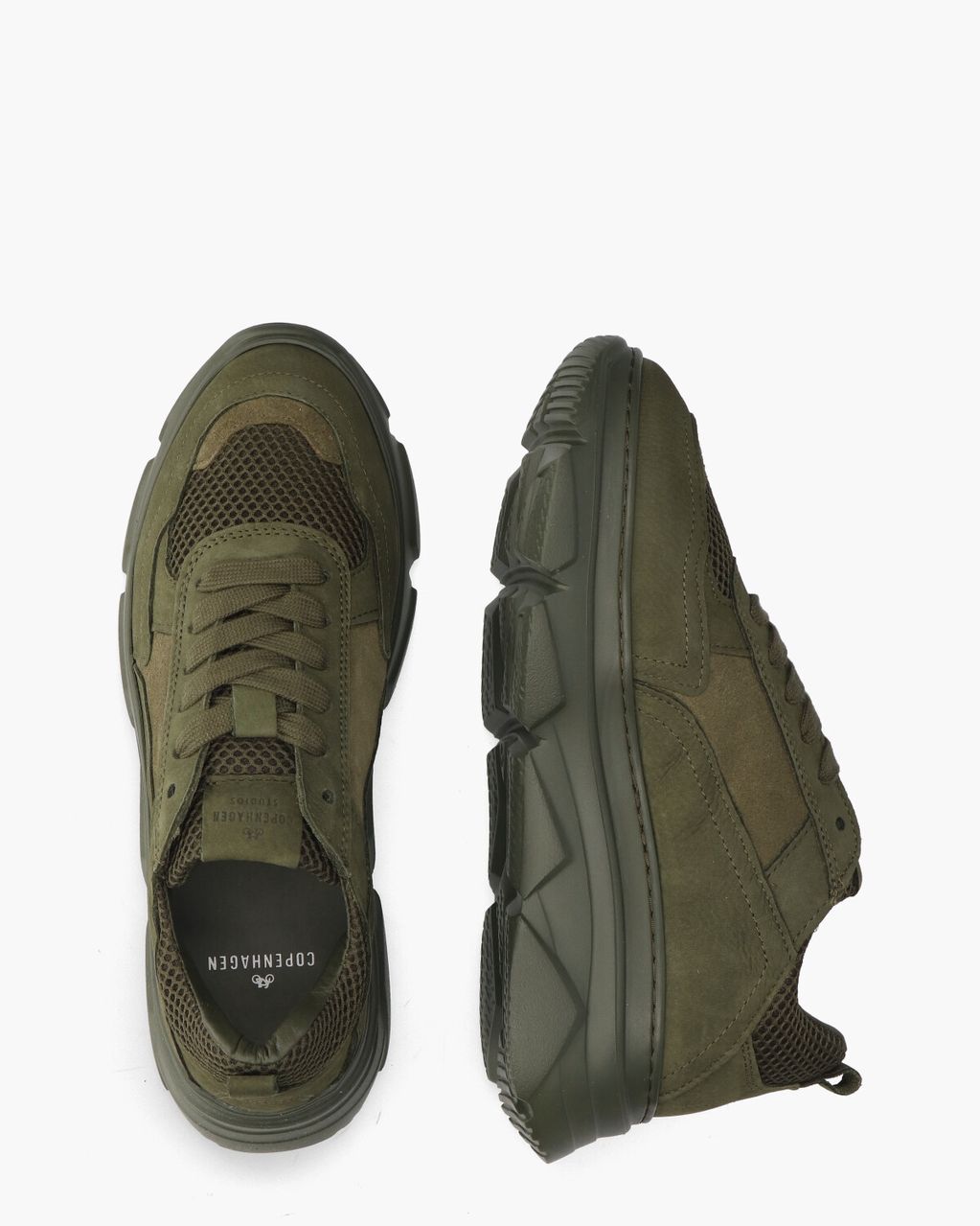 Copenhagen Studios CPH40 Material Mix Groen Damessneakers