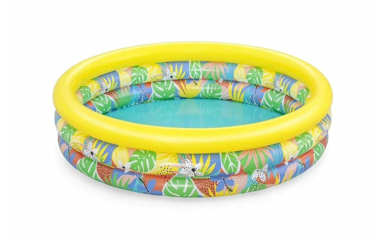 Bestway 51203 opblaaszwembad Floral Paradise Pool met 3 ringen 168x38cm