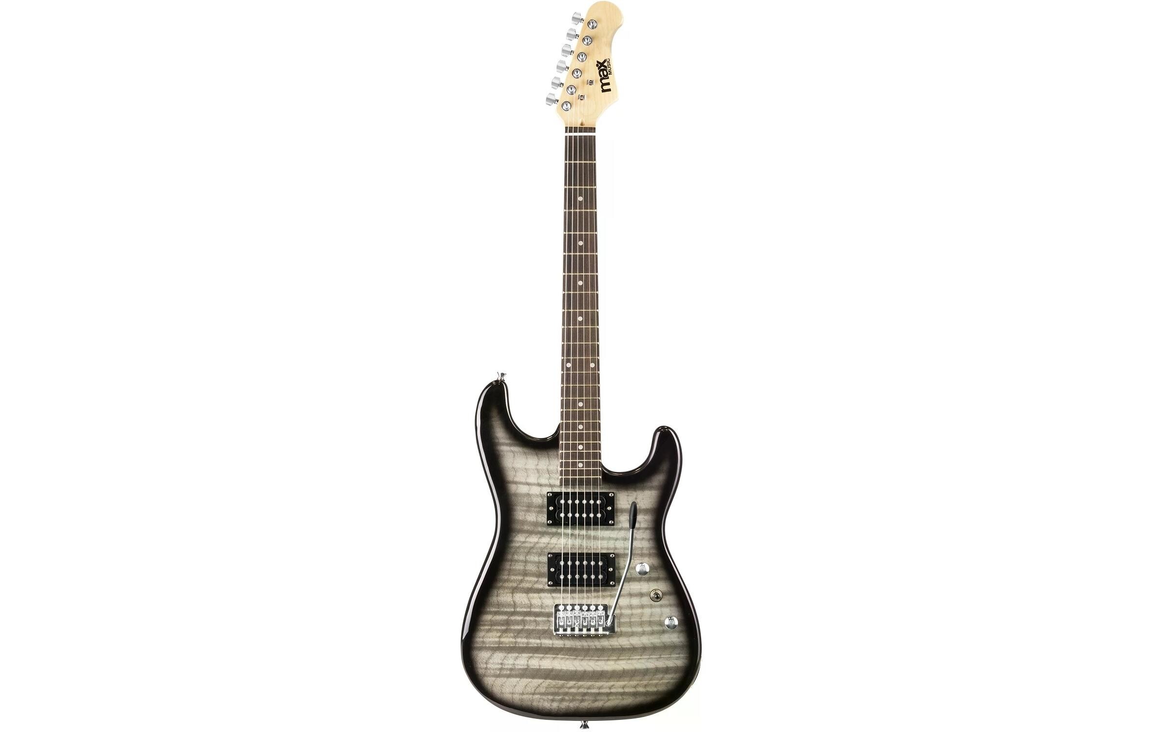 E-Gitarre GigKit Quilted Style Schwarz<br>E-Gitarre mit Zubehör
