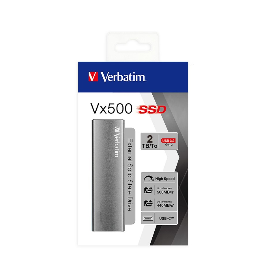 Verbatim - VX500 External SSD 2TB USB 3.2. Gen 2