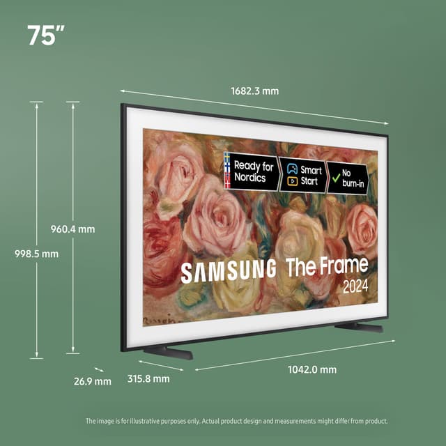 Samsung 75” The Frame 4K QLED Smart TV (2024)