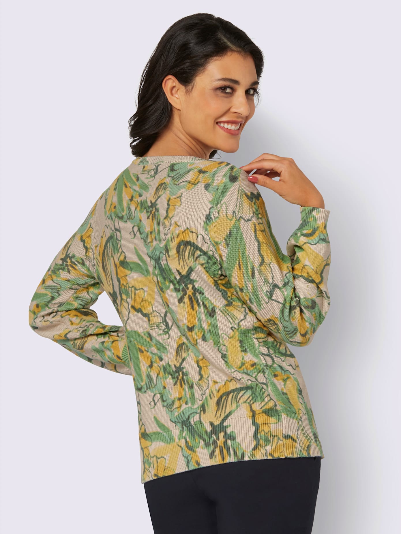 Veste en tricot tricoté à l'envers