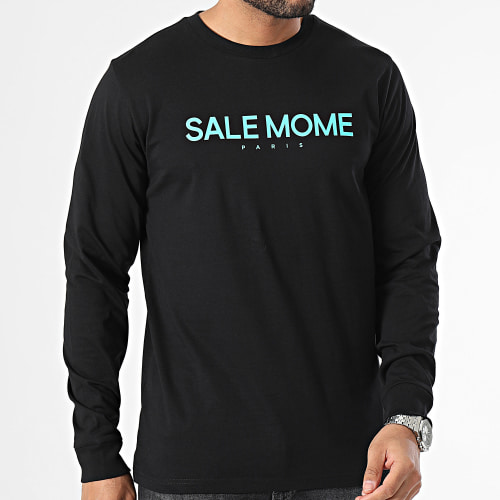 Tee Shirt Manches Longues Sponso Noir Truquoise