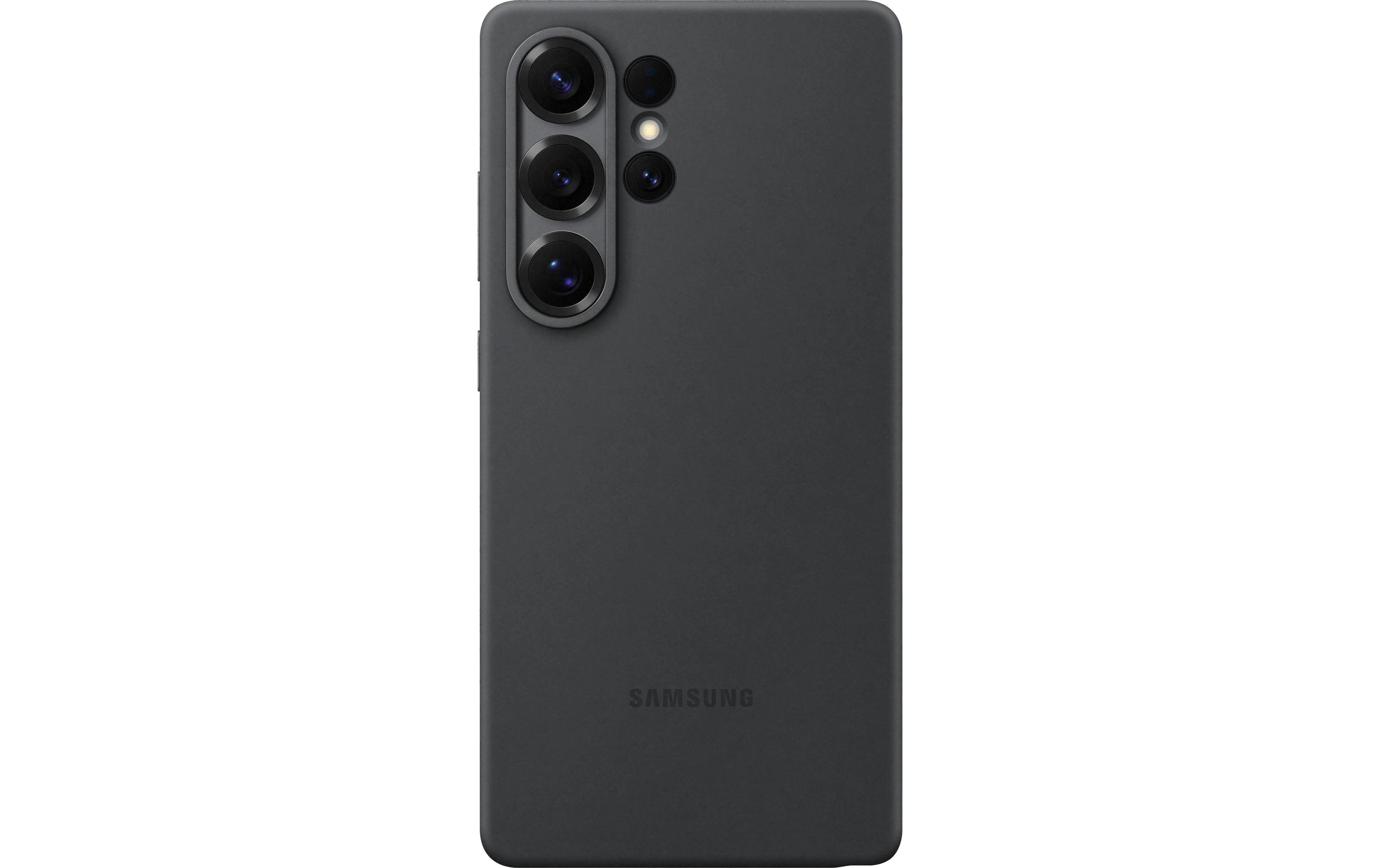 Back Cover Silicone Galaxy S25 Ultra SchwarzModerne Handyhülle aus ultradünnem und griffigem Silikon für das Samsung Galaxy S25 Ultra