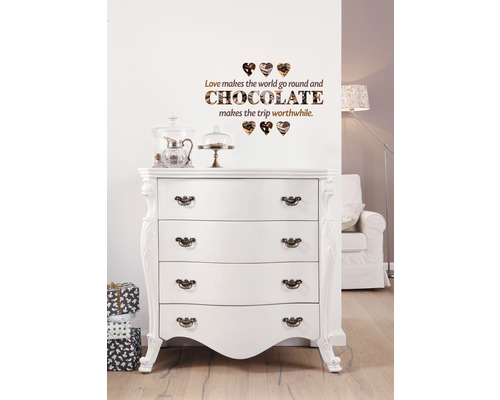 Muursticker Chocolade 50x70 cm