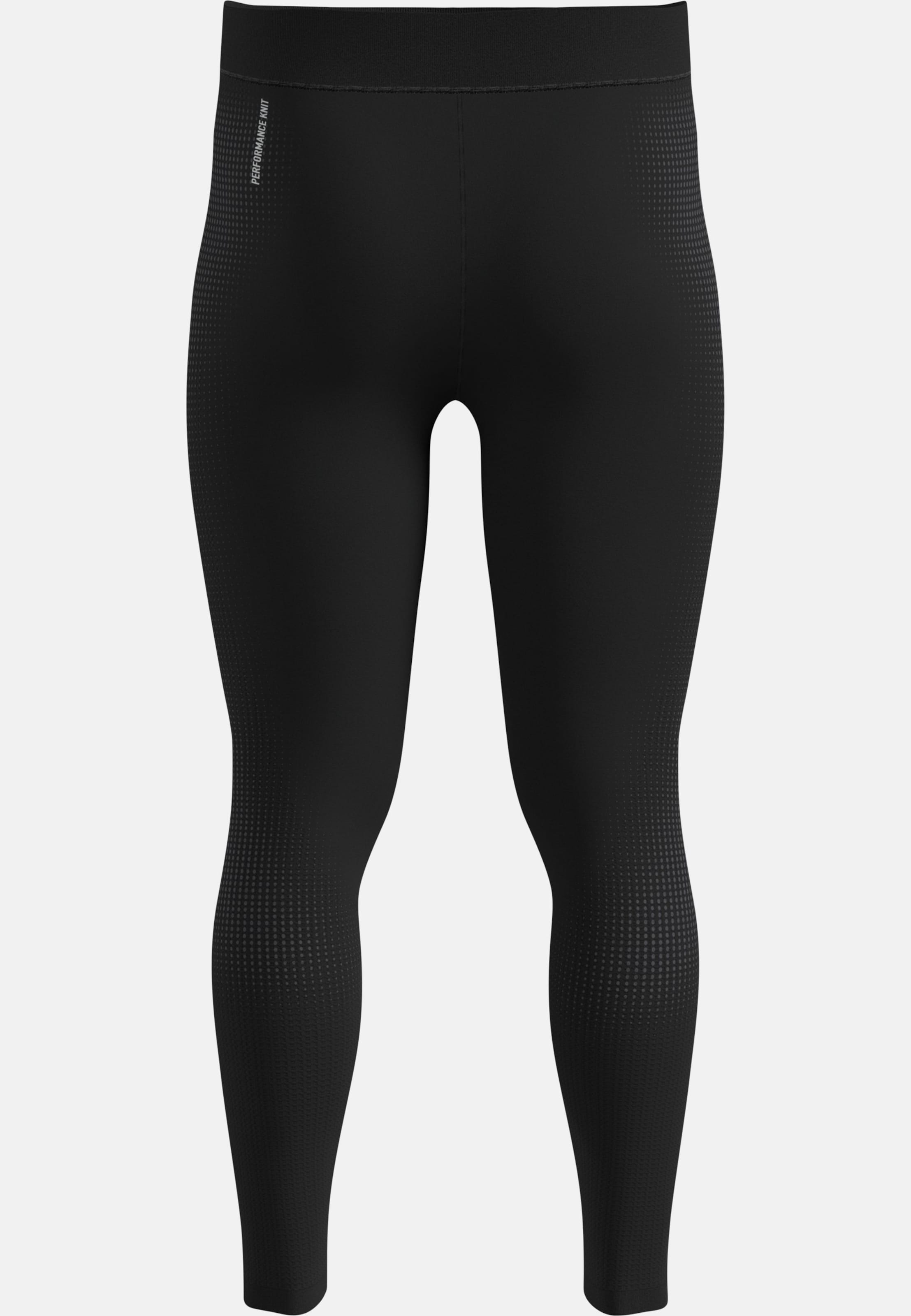 Performance Warm Base Layer Tights in black - odlo graphite grey