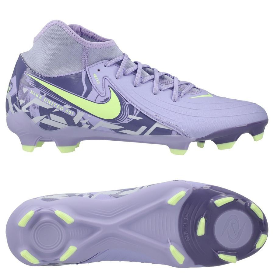 Nike Phantom Luna II Academy MG United - Purple Agate/Jaune Fluo