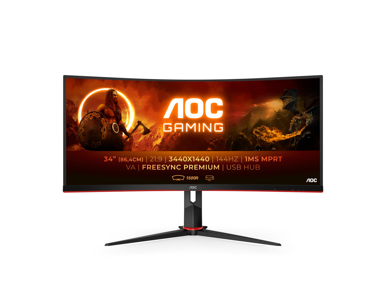 MONITOR GAMING AOC CU34G2X/BK (34\