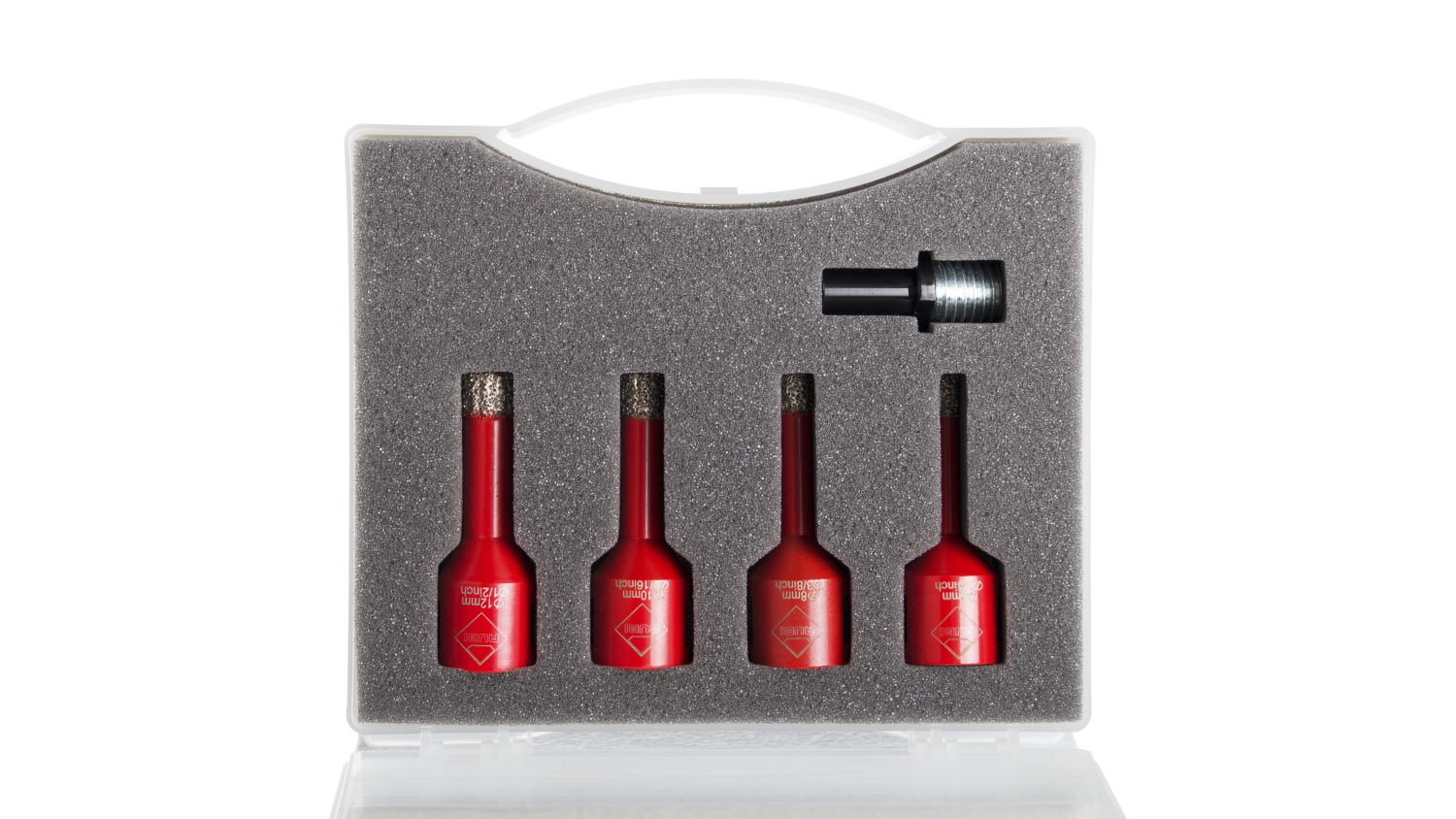 Rubi 50938 4-delige diamantborenset voor droogboren incl. adapter - 6-8-10-12mm