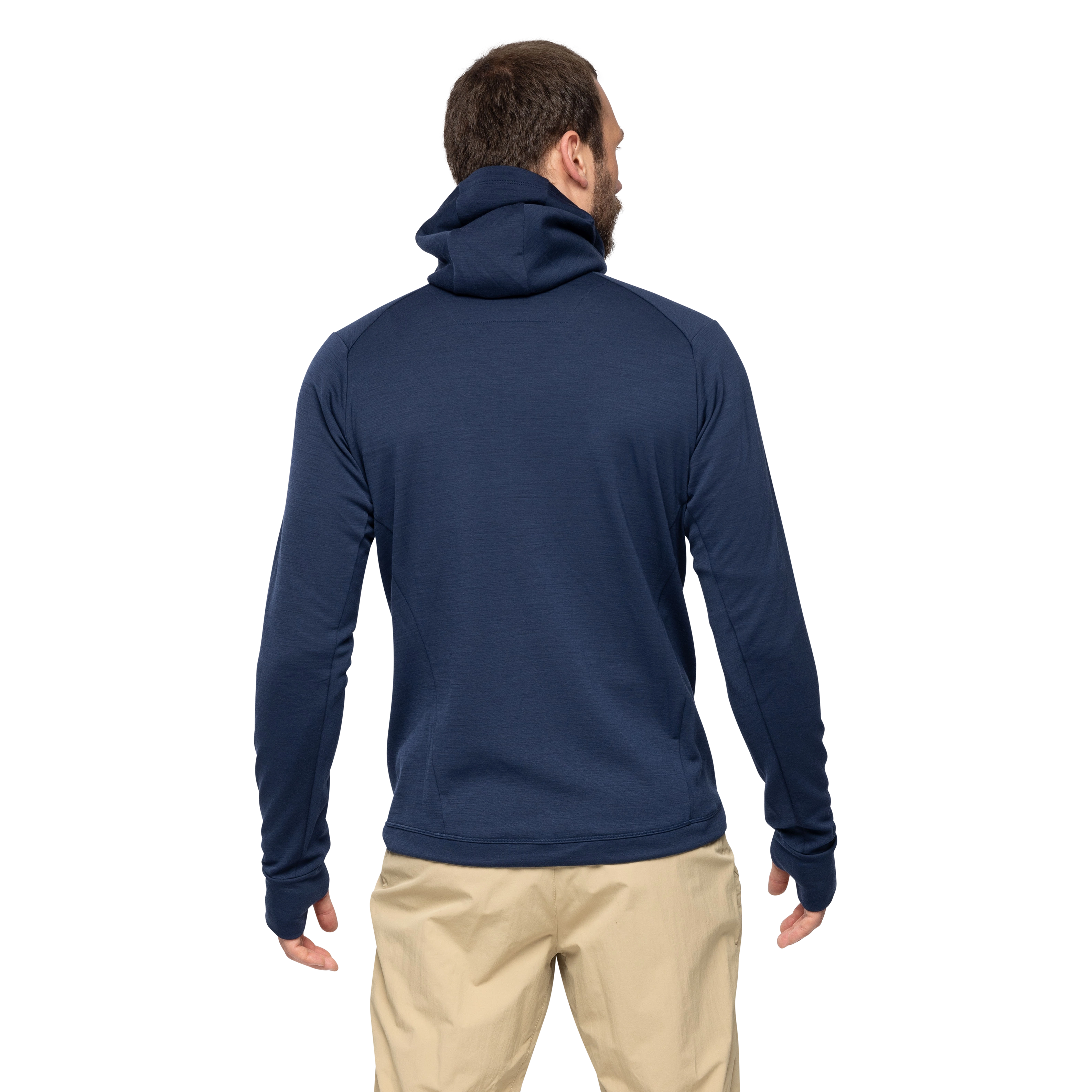 Rabot Merino Tech Midlayer Hoodie Men Navy Blue