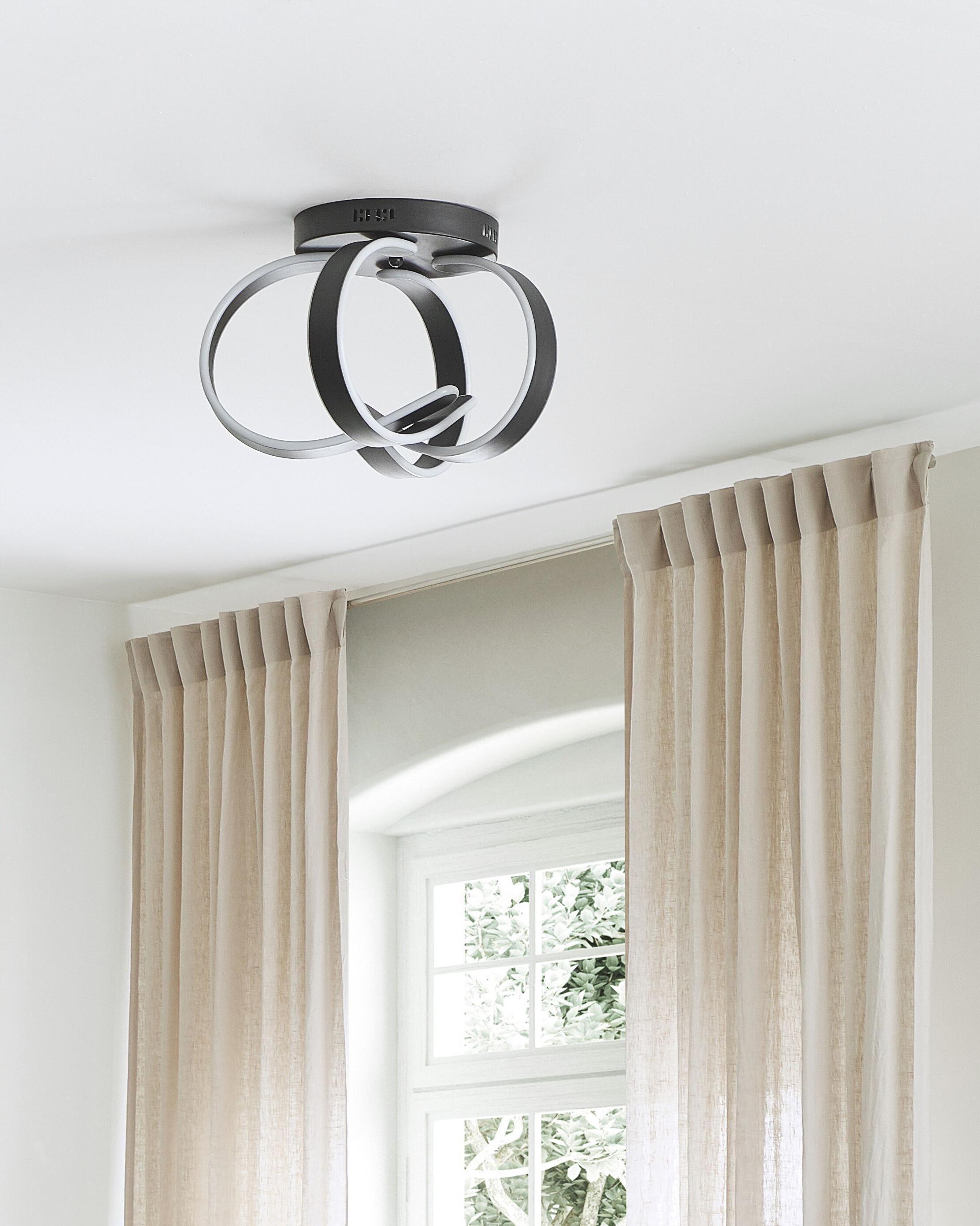 LED plafondlamp NURA Metaal Zwart