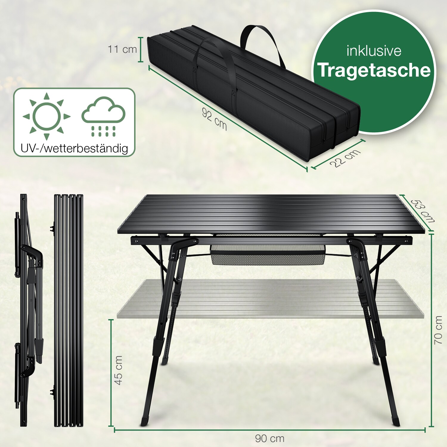 aktivshop Campingtisch klappbar Carry