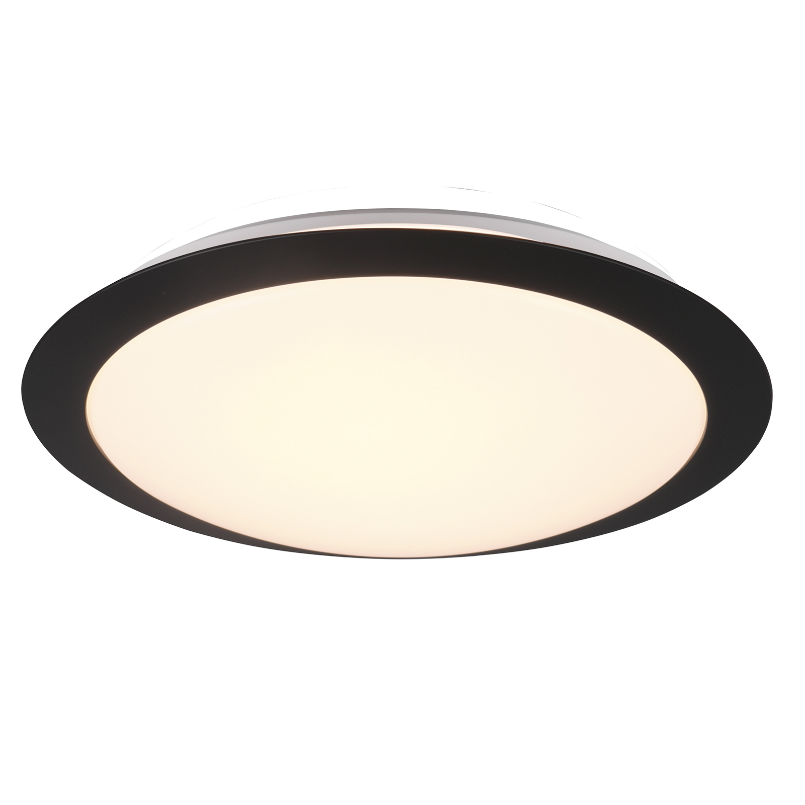 LED-Badleuchte - weiß-schwarz - Ø 29 cm