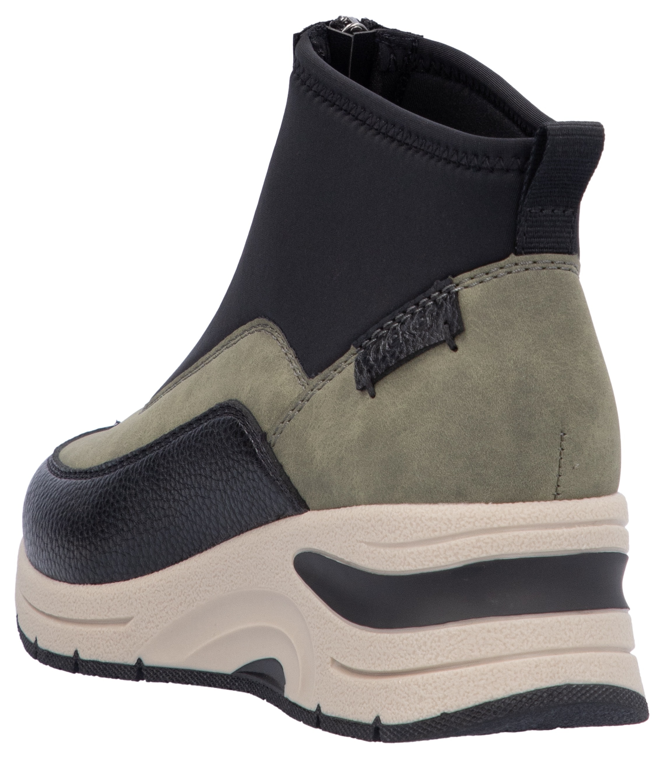 Rieker Sneaker  , Freizeitschuh, High Top Sneaker, Stiefelette mit modischer Laufsohle