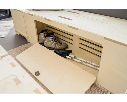 Buildify Campingbox Alexander Multifunctionele Box Groot Rechts, voor VW T5/T6, 1200x425x406 (LxBxH) (zonder montage- en bevestigingsmateriaal)