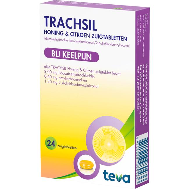 Trachsil Honing & Citroen Zuigtabletten 24 stuks