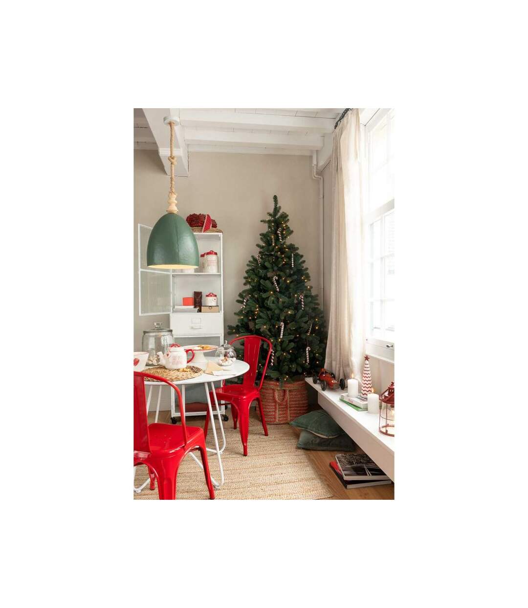Paris Prix - Sapin De Noël à Led scandinavian 225cm Vert
