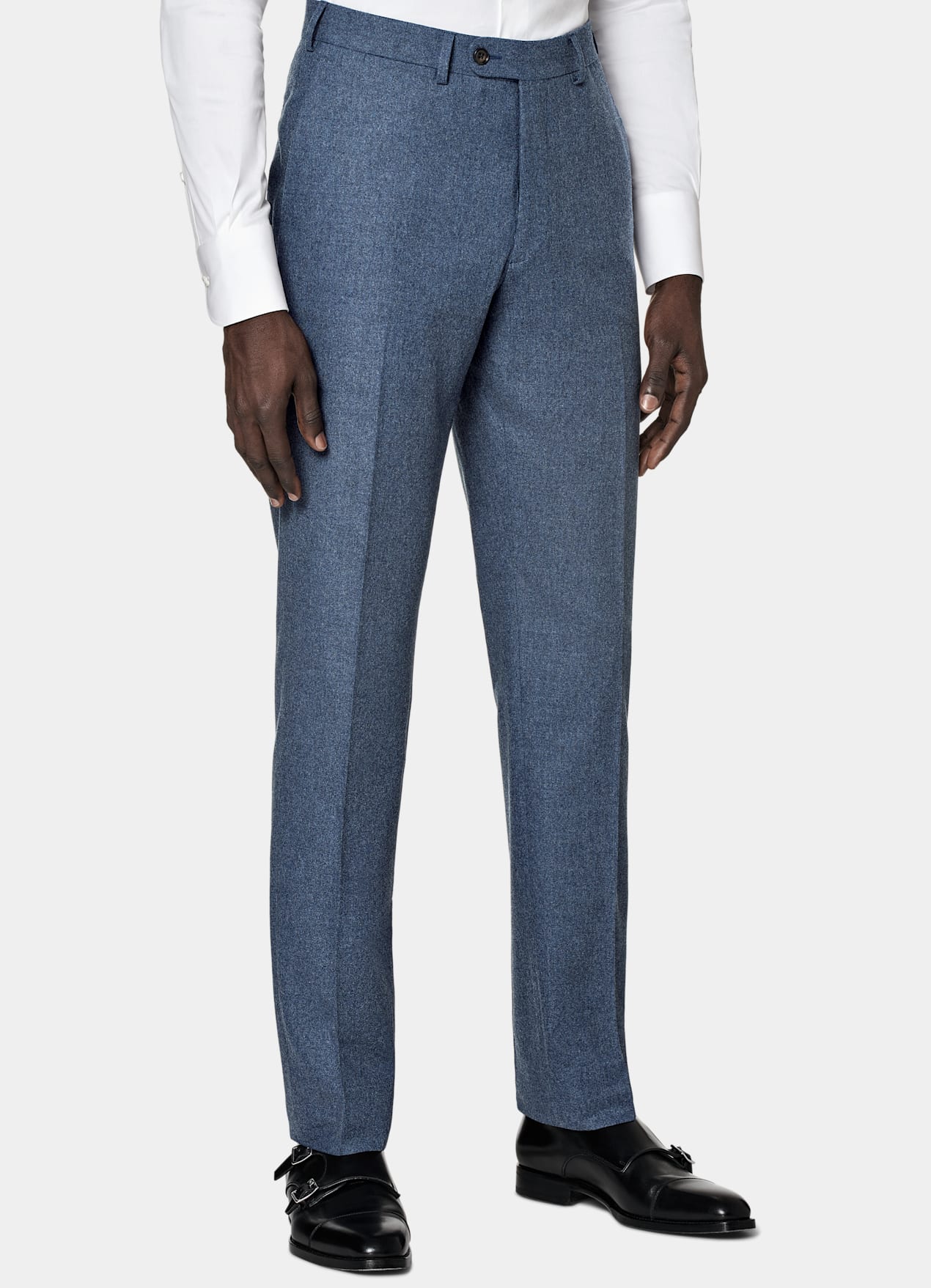 Costume Lazio coupe Tailored bleu moyen