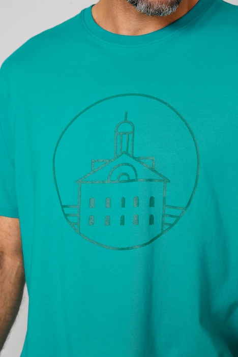 Boston Park T-Shirt, Halbarm, großer Print, Rundhals, bis 68/70