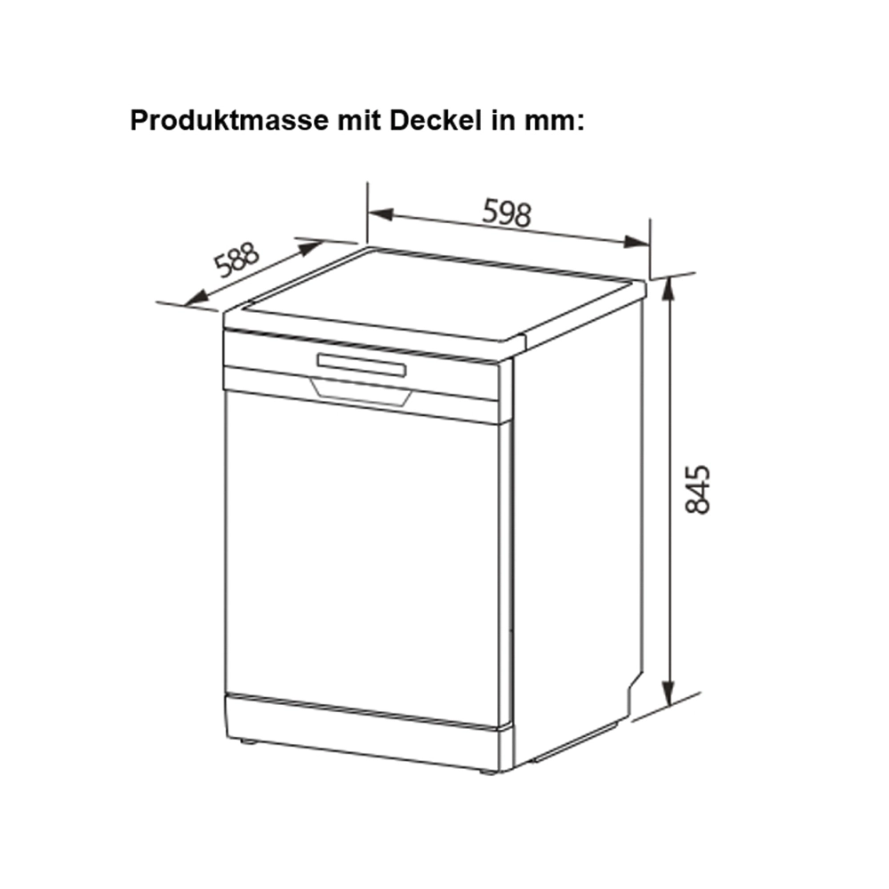 BergerLanz FSP GS1260 Geschirrspüler Freistehend  60 cm