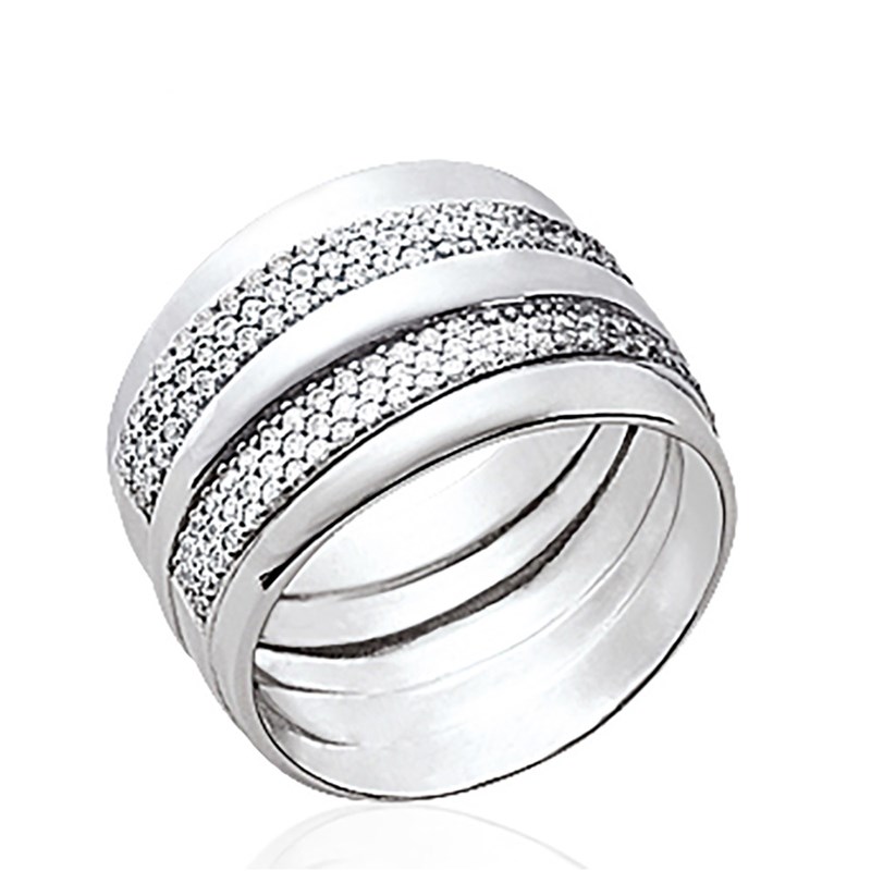 Bague Femme - Argent 925 - Oxyde de zirconium