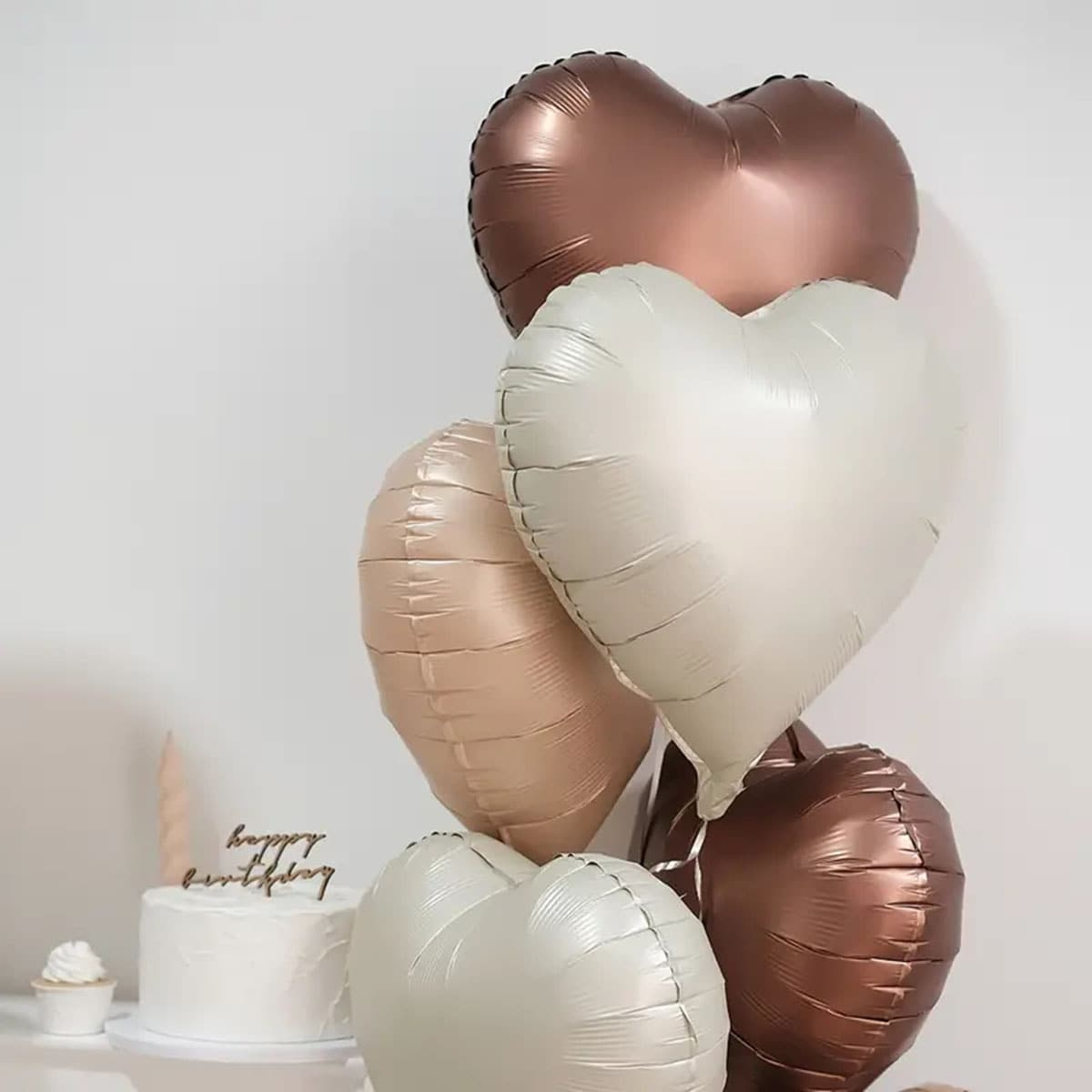 (7-tlg. Set) Zahlen Ballon Kinder Geburtstags Party Folienballon - Zahl 2 / Herz