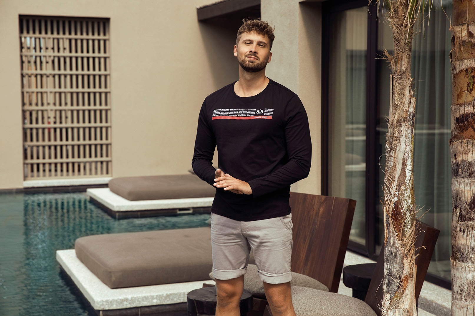 Bruno Banani Langarmshirt , schmal geschnitten,  mit lässigem und peppigem Aufdruck