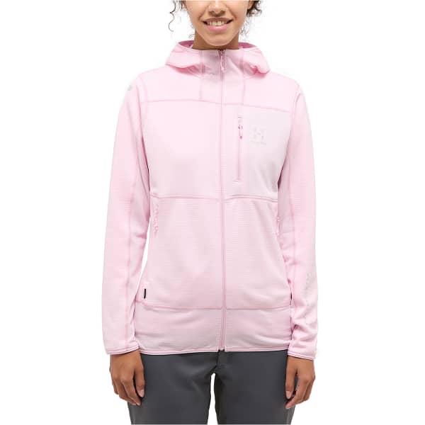 Veste polaire ski rando HAGLÖFS HAGLOFS L.I.M MID FAST HOOD FRESH PINK