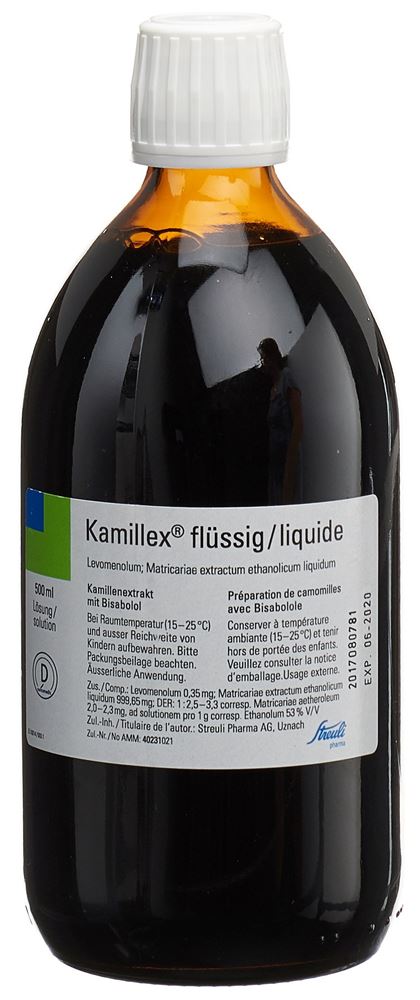 KAMILLEX liq Fl 500 ml<br>500 ml, Flasche, Lösung zur Anwendung auf der Haut