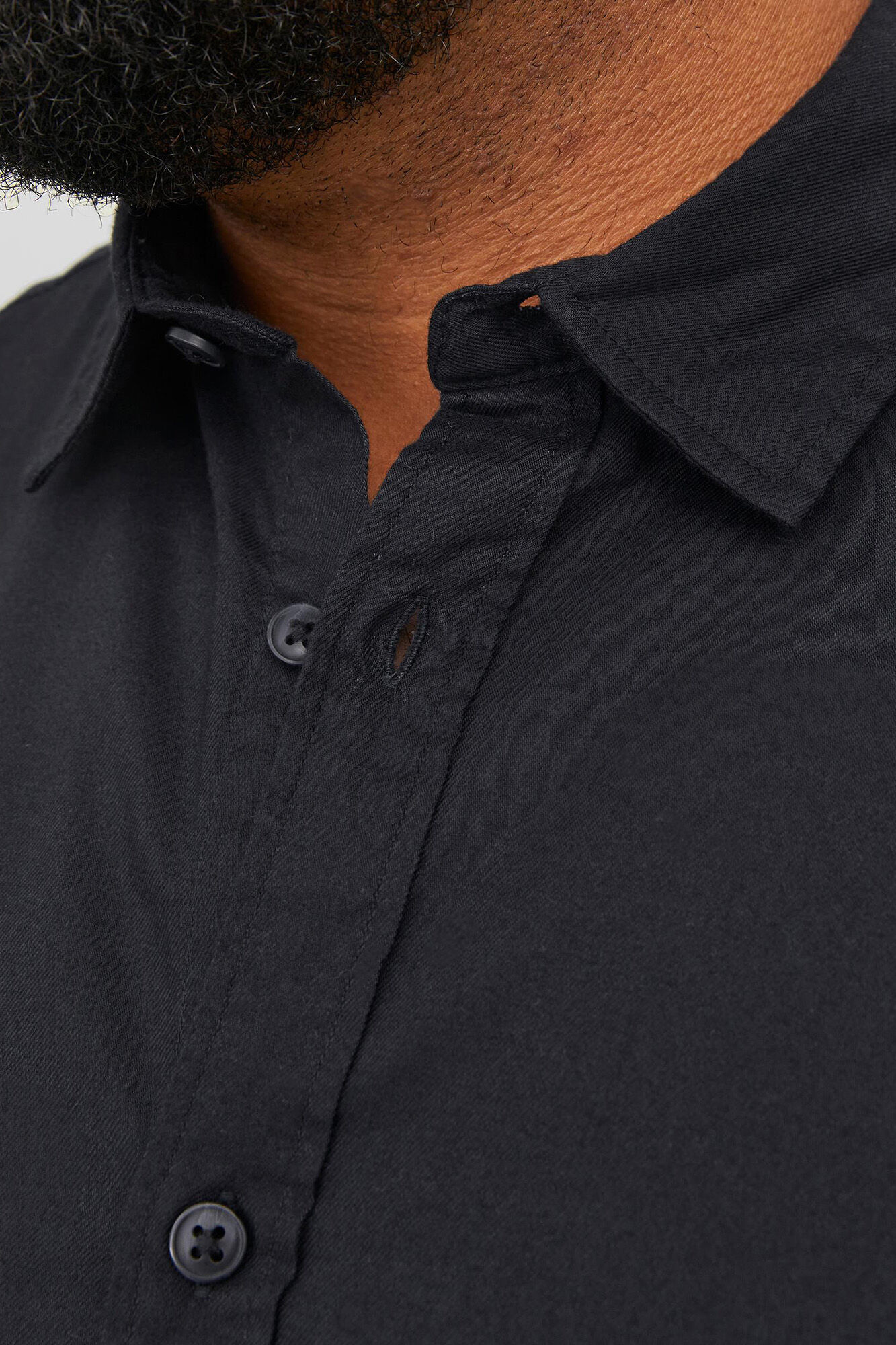 Camisa xadrez de sarja tamanho grande