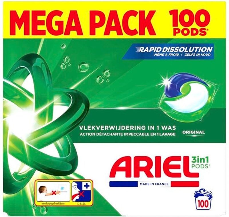 Ariel - Original 3-in-1 Pods - Wasmiddel Pods - Gigapack