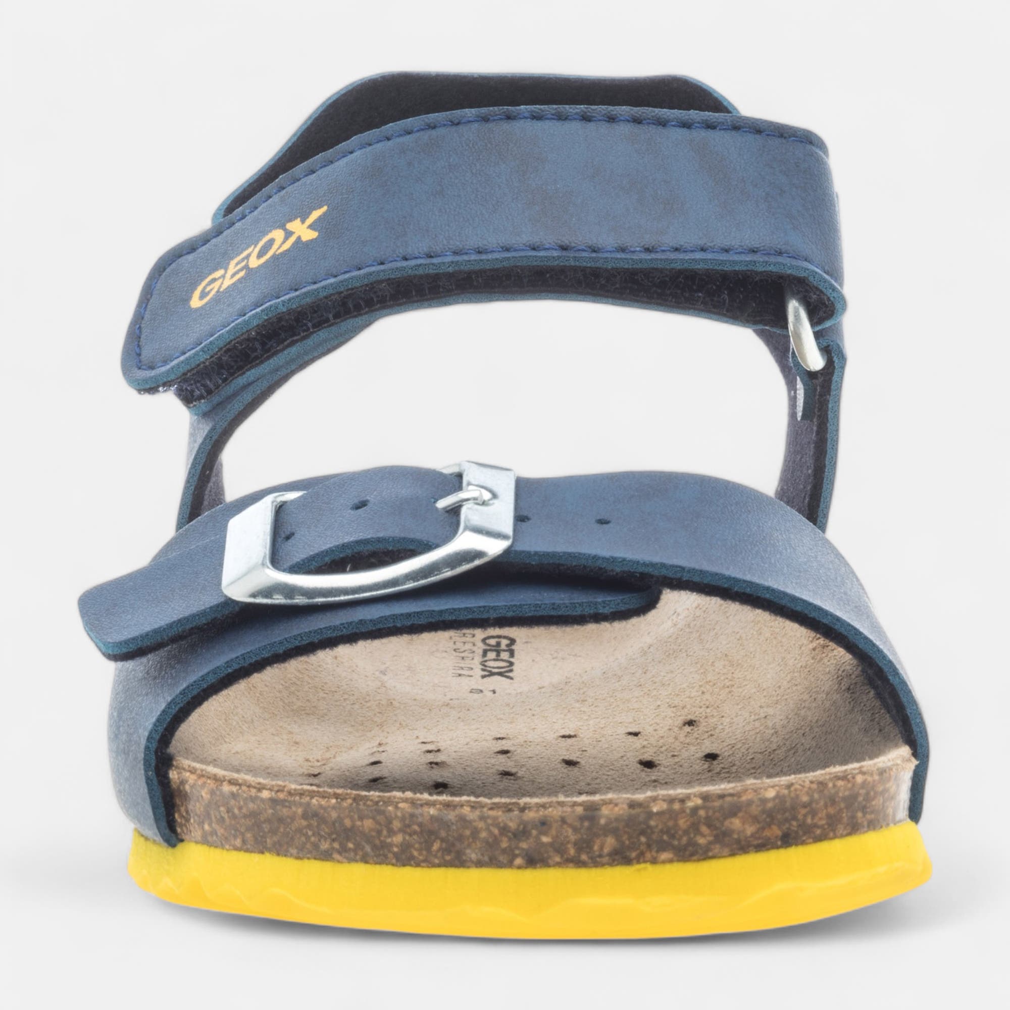 Mules semelle liège Garçon bleu