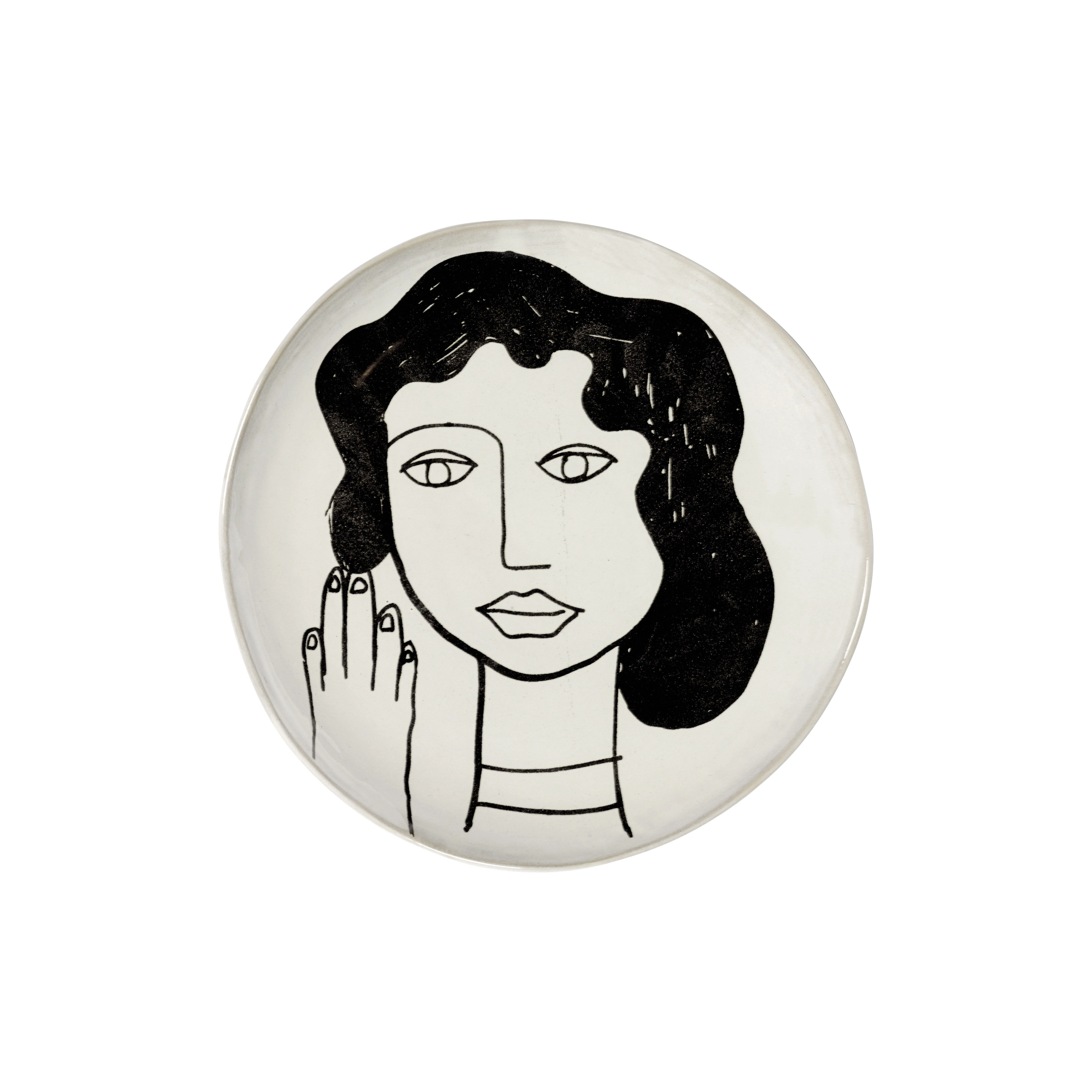 LA MÈRE - Assiette céramique | Blanc