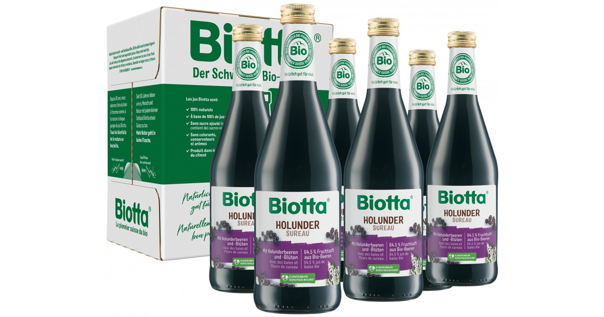 BIOTTA Holunder Bio Fl 5 dl