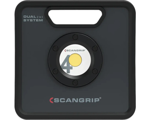 Scangrip Nova 4K C+R werklamp IP67 5-staps dimbaar 29W 4000 lm daglichtwit kabel + batterij antraciet 03.5441