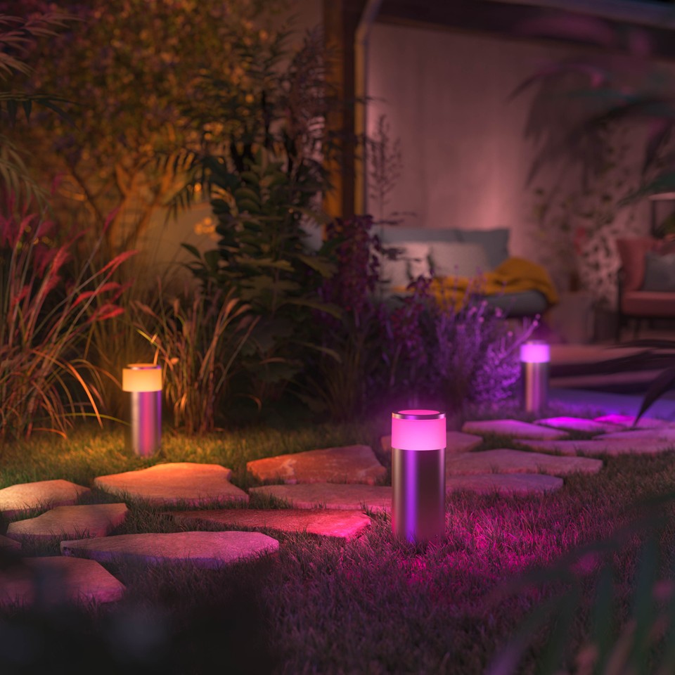 Philips Hue - Calla Outdoor Pedestal - White & Color Ambiance - S