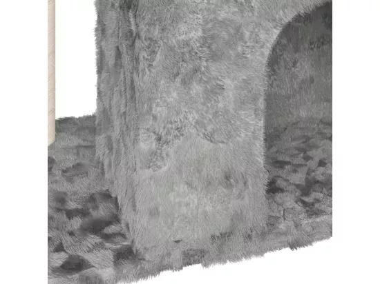 Arbre à chat avec griffoir en sisal Gris clair 51 cm