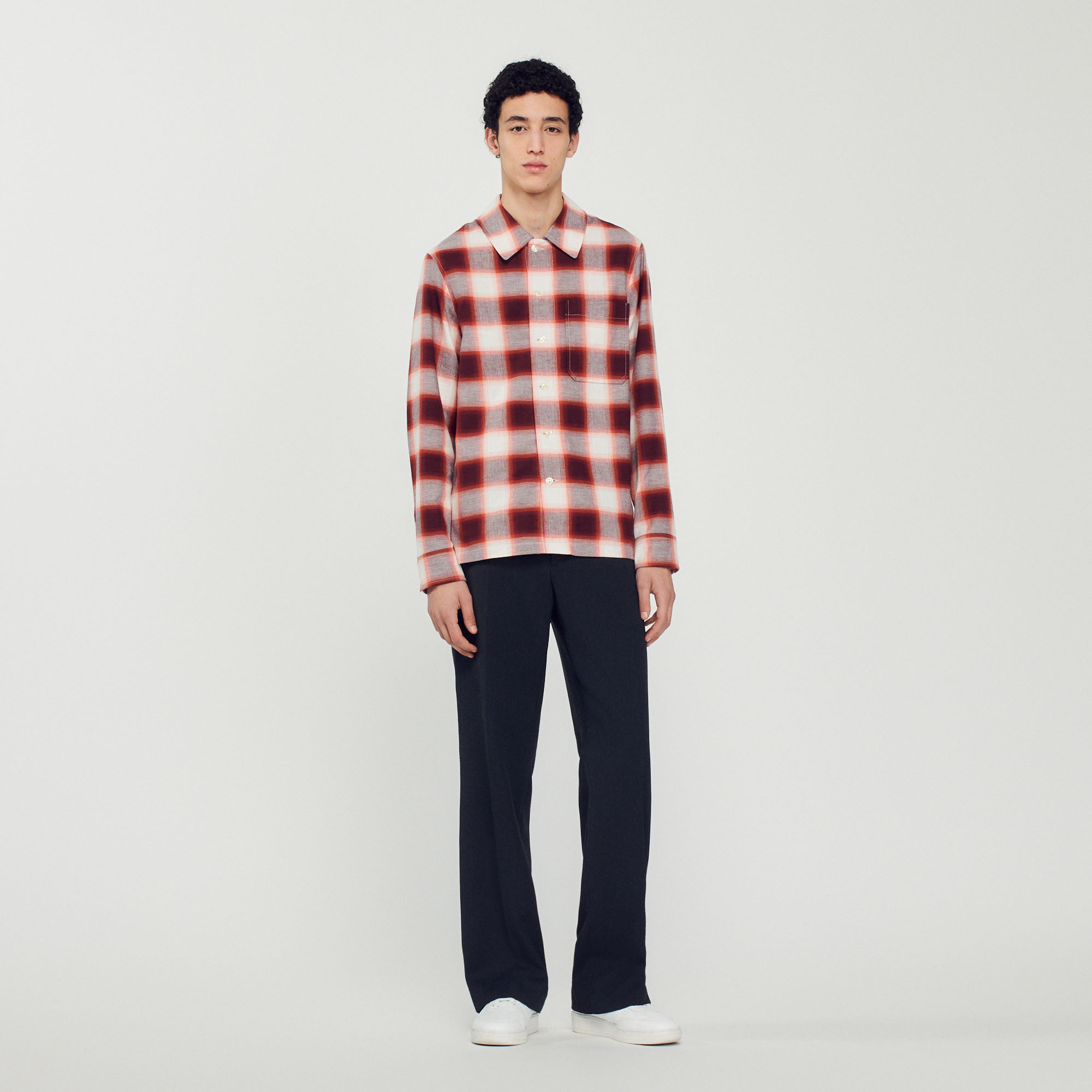 Chemise á carreaux Homme